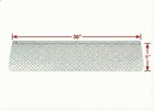 Pit Posse Hinged Aluminum Trailer Door Slider Plate Extension 36  X 9 