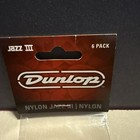 Dunlop 47p3n Nylon Jazz Iii Guitar Picks  1 38mm  6-pack