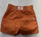 Vtg Birdwell Beach Britches Men   s Size 28 Nylon Board Shorts Swim Usa Orange New
