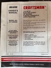 Sears Craftsman Model 917 252500 Lawn Tractor Parts Catalog Owners Manual  1994 