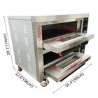 220v 8 7hp Commercial Pizza Oven Electric Oven Double Deck Convection Oven