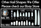 500pc Mid Tapered Coffin Full Cover Nails False Fake Acrylic Ballerina Salon Pro