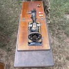 Singer Pre-1930 Original Treadle Sewing Machine Cabinet table Cast Iron Base