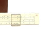 Vintage Frederick Post Pocket Slide Ruler In Leather Case - -  bh 