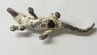 Antique Alligator Crocodile Lead  metal Vintage Toy Or Paperweight Vg Paint S126
