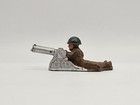 Vintage Rare Barclay Manoil Metal Toy Soldier - Prone Machine Gunner