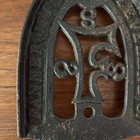 Fanner Mfg Co  - Cleveland  Oh - Cast Sad Iron Trivet Stand - Early 1900s