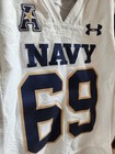  69  Nice  Game Worn Used Navy Midshipmen Football Jersey Naval Academy Xl 2021 