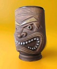 Vintage Hawaiian Tiki Mug Cup West Pac Pottery W  Handle Japan 