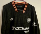Chelsea Fc Nike 2019-20 Mens Stadium 3rd Soccer Jersey Black Sz Xl Fits Like Lrg