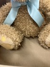 Fao Schwarz Plush Brown Bunny Rabbit Blue Ribbon Bow Stuffed Animal Toy 13 