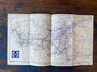Vintage 1940s At sf Santa Fe Railway Los Angeles Railroad Terminal Map chart