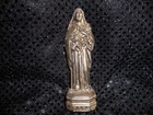 Antique Vintage Religious Statue Figurine The Little Flower Of Jesus Metal 4 5 