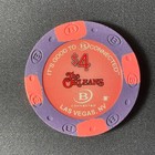 Orleans Las Vegas Nevada  4 Casino Chip 2019 Poker Obsolete Cards Drop Chip