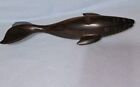 Vintage Carved Wooden Whale Figurine Sculpture 9 5  Long