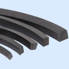 Solid Fluorine Rubber Strip Waterproof Heat Resistant Sealing Square Strip Black