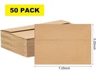 50 Pack Kraft Envelopes 5 X 7 Inchbrown A7card Invitation Postcard Envelopes