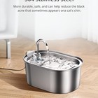 Pet Water Fountain  Dog And Cat Drinking Bowl With Quiet Pump 3 2l Stainless Ste