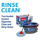 O-cedar Easywring Rinseclean Microfiber Spin Mop   Bucket Floor Cleaning System