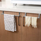 2packs Over Cabinet Door Towel Rack Bar Hook Storage Bathroom Shelf Holder