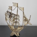Vintage Portugal Galleon Filigree Sailing Ship Schooner Made In Portugal
