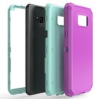 For  Samsung Galaxy S8  Protective Slim Case Shockproof Cover Tempered Glass