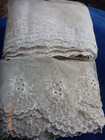 Antique Embroidered Net Lace Trimmings-cream Colour