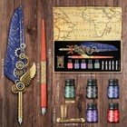 Grnvibe Quill Pen And Ink Set calligraphy Set For Beginners wooden Dip Pen 5    