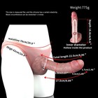 Wearable Penis Sleeve Extender enlarger For Men Silicone Realistic Hollow Pants