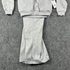New Balance Fleece Sweatsuit Set Girls 5 6 Gray 2 Piece Quarter Zip Pants Outfit