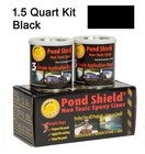 Black 1 5 Quart Kit Pond Armor Shield Non Toxic Epoxy Sealer Pond Liner Paint 