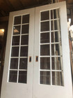 Pair Of 12-pane Antique 30x90    Pocket french Doors   1 75  Thick   Heavy