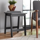 Square Wood Side Table Living Room Storage Accent Table Indoor Furniture Black