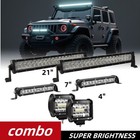 4 7 21inch Led Work Light Bar Spot Flood Driving Offroad Truck Utv  Suv Fog