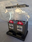 Double Head Candy Vending Machine Dual Gumball Gum Quarter Dispenser Vintage