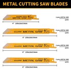 Grenpro 34pcs Reciprocating Saw Blade Set With Organizer 34pcs  Black  Yellow