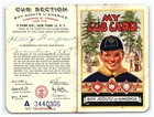 Card Cub Scouts My Boy America Membership Vintage 1948 Scouting Signed