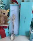 Tiffany co Bears Baby Spoon Sterling Silver Infant Shower Gift W Box 5 75   