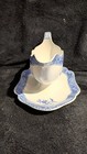 Spode Camilla England Gravy Boat Blue Attached Old Mark