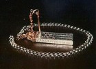 Vintage Limited Edition Sterling Silver Sundial Watch 18 Rubies With Box   Chain