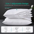 Three Geese Adjustable Layer Goose Feather Pillow assemblable Bed Pillow 100    