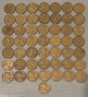 Roll Of 1921-s Lincoln Cent Wheat Penny  Lot Of 50 Coins  Better Date