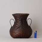 Fine Signed Ikebana  Bamboo Flower  Basket   Zg60
