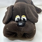 Vtg 1985 Pound Puppies Puppy Tonka With Collar Large Brown 18  Stuffed Plush