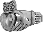 Diamond Cut Large Claddagh Promise Ring  10 