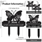 Memorial Grave Decorations  Waterproof Plaque Markers For Cemetery   Garden