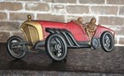 1960s Roadster Racecar Metal Wall Hanging Die Cut