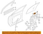 1997-2005 Park Avenue Front Window Glass Retainer New Gm   25687641