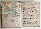 1600s Processionale 17th Century Antique Music Notes Antiphonal