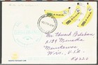 Tonga 1954 Tin Can Canoe Mail Cover   Enclosures Niuafoou To Usa Ss Monterey